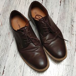 CALL IT SPRING Men's Brown Leather Lace Up Oxford Derby shoes sizes 10.5